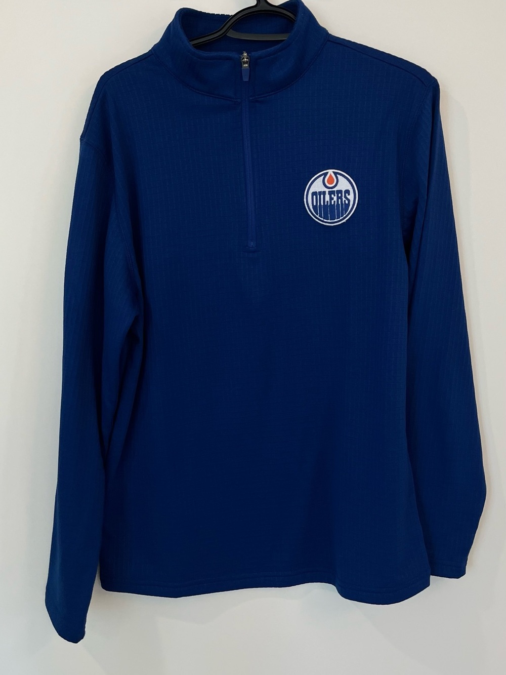 Men's navy oilers quarter zip